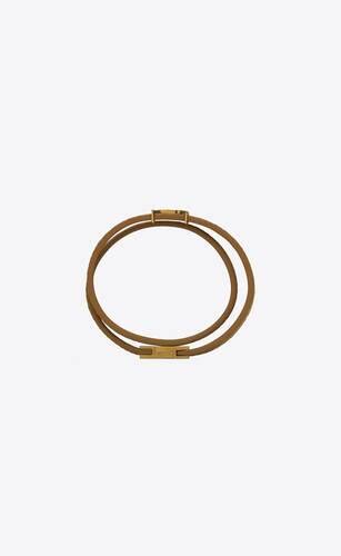 ysl bracciale pelle|Bracciale CASSANDRE in pelle .